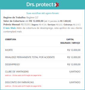 Quanto custa a Cobertura Desemprego Involuntário ou Perda de Emprego?