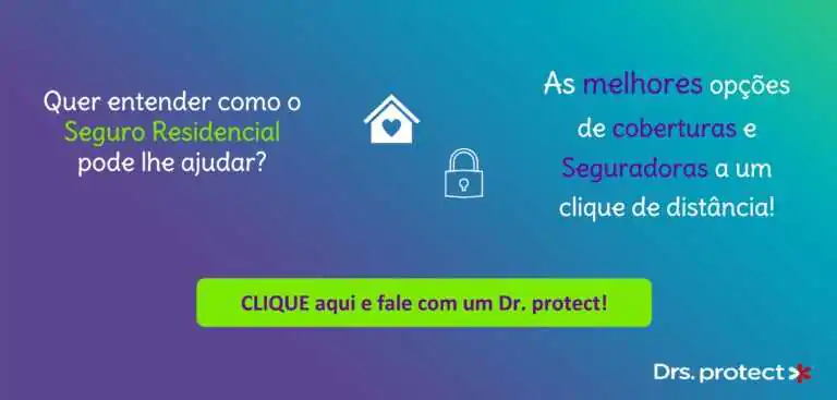 Página de contato para o Seguro Residencial