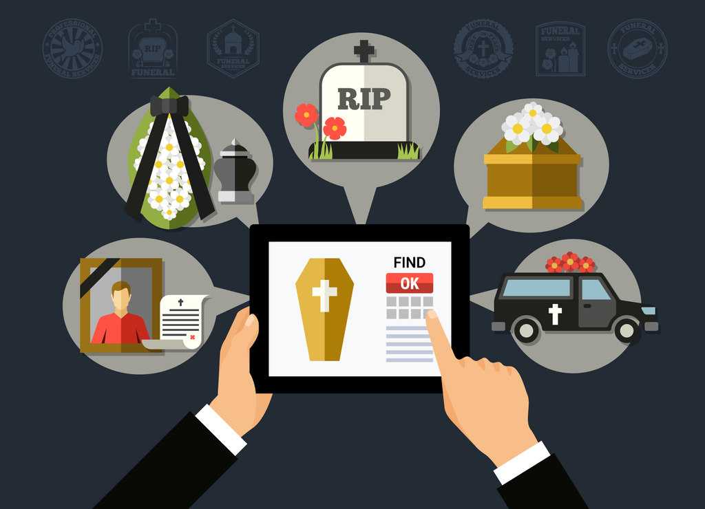 ilustração do que o seguro funeral para idosos cobre