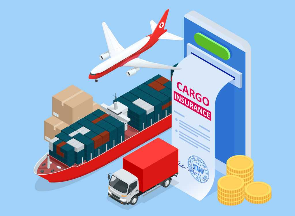 ilustração seguro de carga avulso internacional